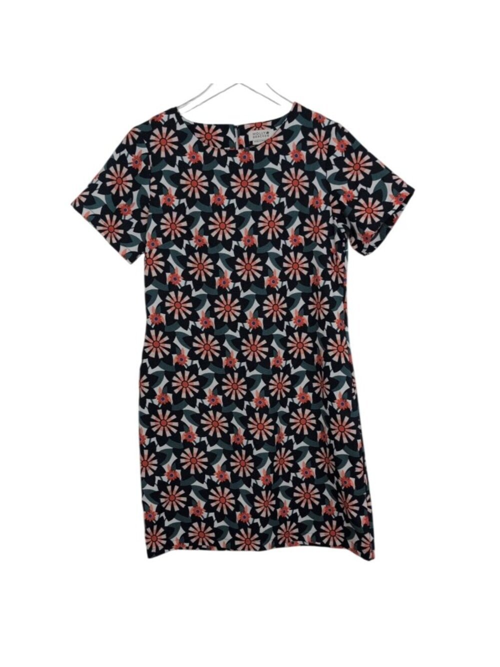 Molly Bracken Floral Windmill Dress Womens Size Small Colorful Mod Retro Shift
